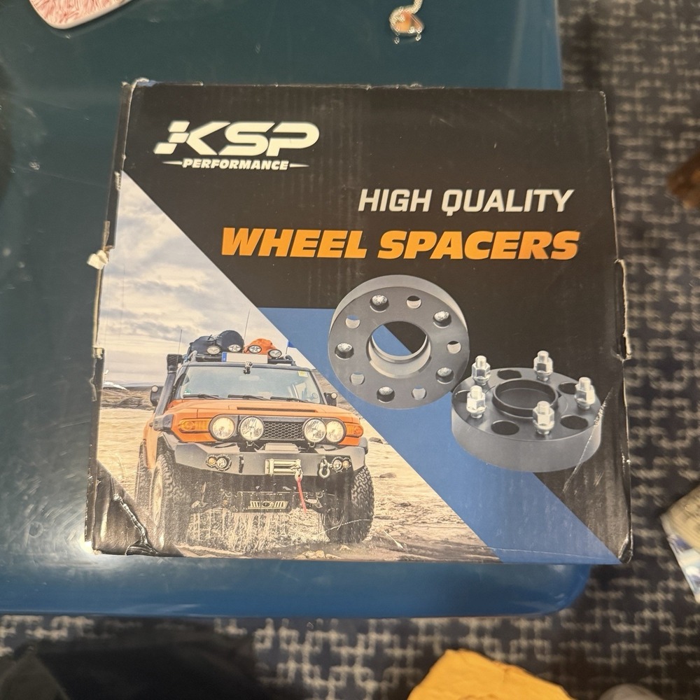 KSP Performance Forged Aluminum Wheel Spacers 6 Lug Black Set New Open Box
